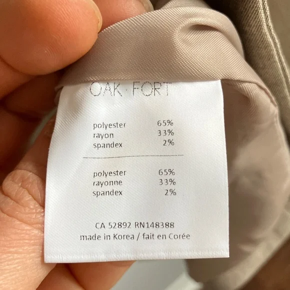 OAK + FORT Beige Single-Breasted Blazer - Picture 9 of 13